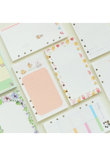 3 Boş Çerçeve A6 94X171MM Cetveller 80 Sayfa Hurda Rezervasyon Planlayıcısı Organizatör 6 Halkalı Defter Için Kağıtları Doldurur A5 A6 A7 (Yurt Dışından)