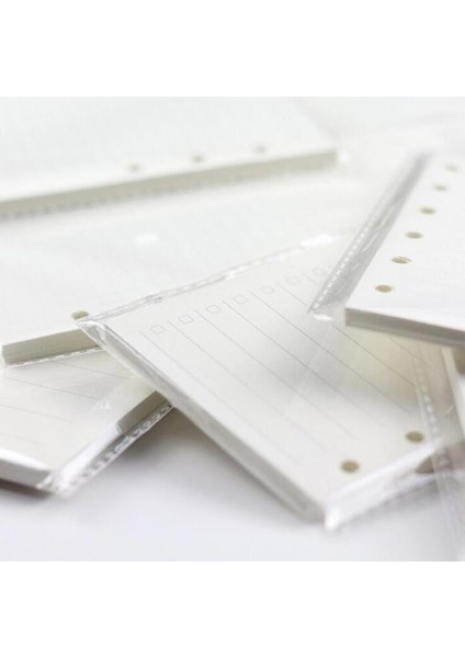 Saklama Çantası 2pcs A5 45 Yaprak Iş A5 A6 Gevşek Yaprak Defter Dolum Spiral Bağlayıcı Dizin Iç Sayfa Aylık Haftalık Yapılacaklar Listesi Kağıt Kırtasiye (Yurt Dışından)