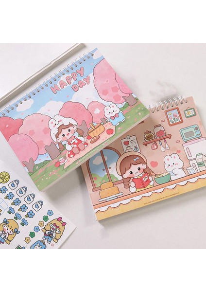 Pembe A5 Dayanıklı A5/a4 Yayın Kağıdı Kendi Başına Yap Çıkartma Karalama Defteri Kitap Zarif Scrapbooking Kitap Aşınmaya Dayanıklı Kırtasiye Malzemeleri (Yurt Dışından) fiyatları