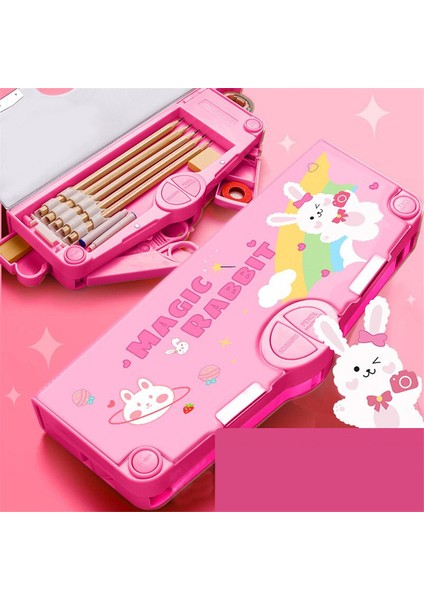 Kalem Kutusu Kalem Kutusu Unicorn Estuches Escolares Kawaii Cajas De Lapices Çok Fonksiyonlu Kalem Kutusu Astronot Kore Okul Kırtasiye Çantası (Yurt Dışından)