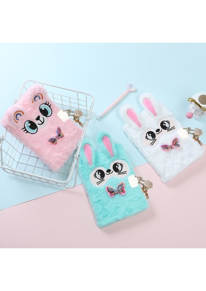 Unicorn 1 A5 Peluş Çocuk Kilitli Günlüğü Kawaii Dizüstü Kilitlenebilir Tavşan Unicorn Not Defteri Gündem Dergisi Günlük Not Defteri Organizatör Çocuk Hediye (Yurt Dışından) fırsatları