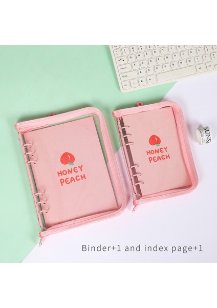 Pembe A7 Şeffaf Gevşek Yaprak Bağlayıcı Gevşek Kayış Gevşek Yaprak Iç Çekirdek A6 A7 Not Defteri Günlüğü A5 Planlayıcısı Ofis Malzemeleri (Yurt Dışından)