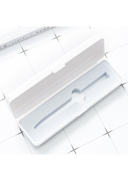 Beyaz Basit Mat Plastik Kalem Kutuları Buzlu Çok Renkli Depolama Malzemeleri Aşınmaya Dayanıklı Okul Hediyeleri Kalem Kutusu Japon Kırtasiye (Yurt Dışından)