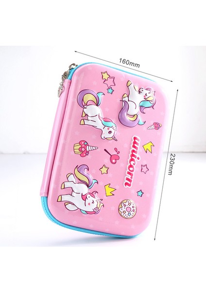 x Unicorn Kalem Kutusu Sevimli Flamingo Estuche Escolar Eva Estuche Lapices Kalem Kutusu Trousse Scolaire Büyük Kapasiteli Piornik Szkolny (Yurt Dışından)