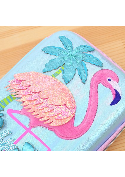 x Unicorn Kalem Kutusu Sevimli Flamingo Estuche Escolar Eva Estuche Lapices Kalem Kutusu Trousse Scolaire Büyük Kapasiteli Piornik Szkolny (Yurt Dışından)