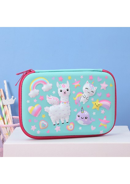 Kırmızı Unicorn Kalem Kutusu Kawaii Kalem Kutuları Büyük Kapasiteli Okul Malzemeleri Trousse Scolaire Çocuklar Kalem Kutusu Kırtasiye Sevimli Kalem Kutusu (Yurt Dışından) indirimleri