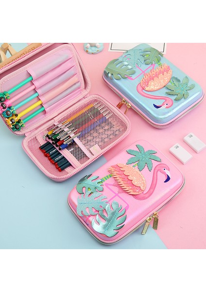 I Unicorn Kalem Kutusu Sevimli Flamingo Estuche Escolar Eva Estuche Lapices Kalem Kutusu Trousse Scolaire Büyük Kapasiteli Piornik Szkolny (Yurt Dışından)