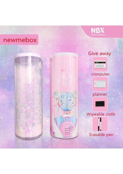 Stil 3 Newmebox Kalem Kutusu Quicksand Estuche Escolar Kedi Kawaii Kalem Kutusu Payetler Kalem Kutusu Nbx Trousse Scolaire Stylo Papelaria (Yurt Dışından) indirimleri