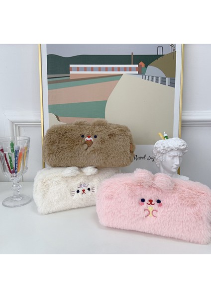 11 Kawaii Kalem Kutuları Kırtasiye Kalem Kutusu Peluş Okul Malzemeleri Büyük Kapasiteli Estuche Escolar Trousse Scolaire Sevimli Kalem Kutusu (Yurt Dışından) modelleri