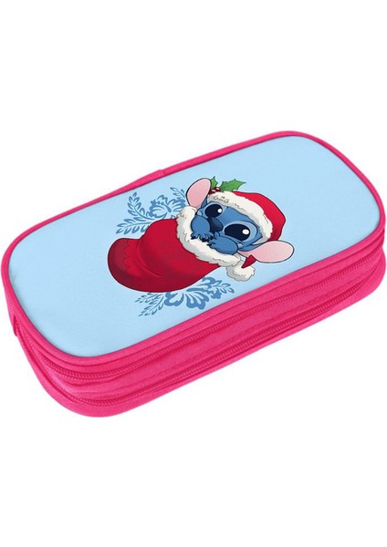1 Adet Disney Pembe Lilo Stitch Tema Stilleri Kalem Çantası Naylon Kalem Kutusu Çocuk Siyah Okul Malzemeleri Yüksek Kaliteli Kırtasiye Seti (Yurt Dışından)