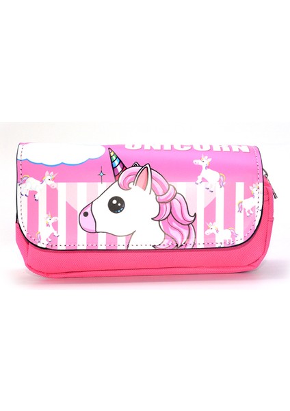 E Kalem Kutusu Estuche Escolar Trousse Scolaire Okul Kalem Kutusu Kalem Kutusu Estuches Para El Colegio Sevimli Unicorn Kawaii Çanta (Yurt Dışından)