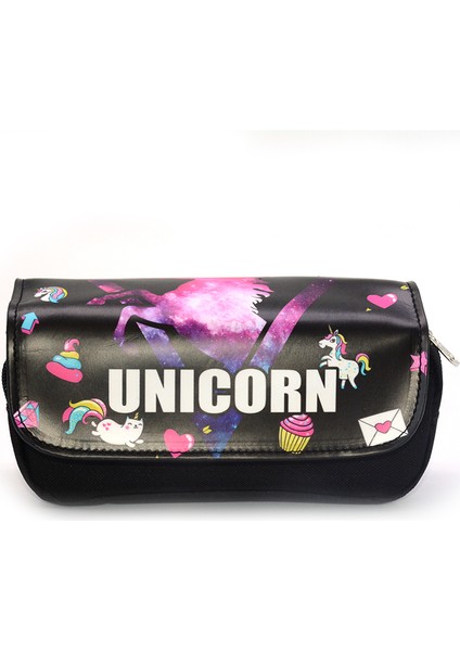 E Kalem Kutusu Estuche Escolar Trousse Scolaire Okul Kalem Kutusu Kalem Kutusu Estuches Para El Colegio Sevimli Unicorn Kawaii Çanta (Yurt Dışından)