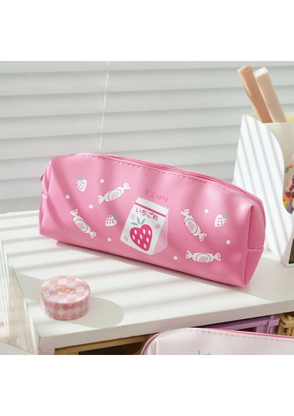 Stil 3 Süt Kalem Kutusu Kawaii Kırtasiye Çilek Kalem Kutusu Kalemlik Pu Deri Çanta Estuches Escolar Okul Malzemeleri Kalem Kutuları (Yurt Dışından)