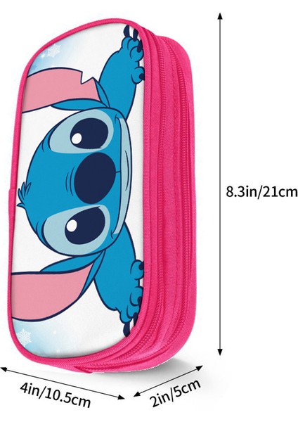 1 Adet Çocuklar Disney Pembe Dikiş Tema Stilleri Kalem Çantası Naylon Kalem Kutusu Çocuk Siyah Okul Malzemeleri Yüksek Kaliteli Kırtasiye Seti (Yurt Dışından)