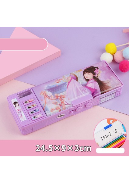 Şifreli Kilit Astronot Kalem Kutusu Deformasyon Kalem Kutusu Trousse Kalemlik Çift Taraflı Kalem Kutusu Estuche Escolar Kawaii Kırtasiye Kalem Kutusu (Yurt Dışından)