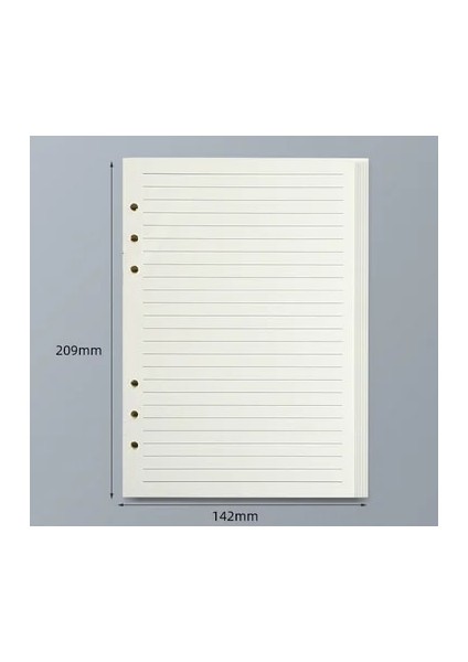 A5 Hattı 45 Sayfa A5 A6 A7 Gevşek Yaprak Defter Dolum Spiral Ciltleyici Iç Sayfa Hattı Boş Zanaat Izgara Iç Kağıt Kırtasiye (Yurt Dışından)