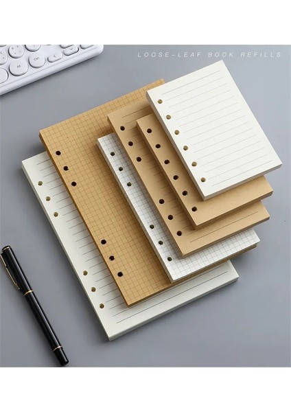 A5 Hattı 45 Sayfa A5 A6 A7 Gevşek Yaprak Defter Dolum Spiral Ciltleyici Iç Sayfa Hattı Boş Zanaat Izgara Iç Kağıt Kırtasiye (Yurt Dışından) indirimleri