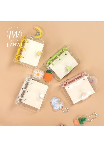Pus Mavi Mini Jıanwu Sevimli Mini 3 Halka Gevşek Yaprak Kitap Şeffaf Taşınabilir Öğrenci Dergisi Ciltli Defter Kawaii Kırtasiye Okul Malzemeleri (Yurt Dışından) fiyatları