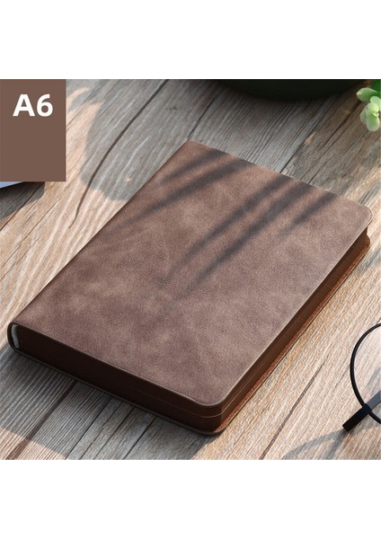 Haki-No Desen Yeni Cep A6 Planlayıcısı Günlük Not Mini Not Defteri Dizüstü Taşınabilir Vintage Desen Pu Deri Defter Günlüğü Not Defteri Kırtasiye (Yurt Dışından)