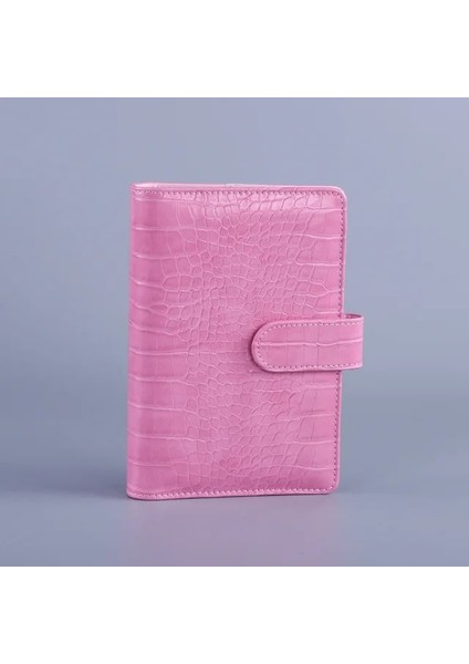 Pembe A5 A5 A6 Acıbadem Kurabiyesi Lazer Renkli Timsah Desen Dıy Bağlayıcı Defter Kapağı Günlüğü Gündem Planlayıcısı Kağıt Kapak Okul Kırtasiye (Yurt Dışından)