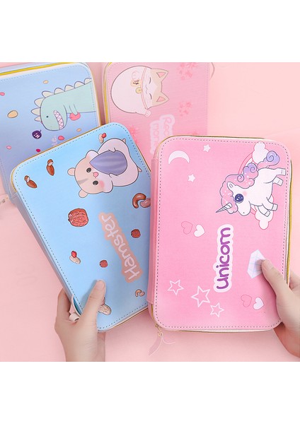 Stil 6 Unicorn Kalem Kutusu Dinozor Estuche Escolar Pu Sevimli Trousse Scolaire Stylo Estuches Okul Malzemeleri Papeleria Kalem Kutusu (Yurt Dışından) fiyatları