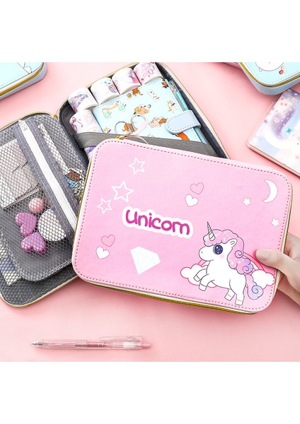 Stil 6 Unicorn Kalem Kutusu Dinozor Estuche Escolar Pu Sevimli Trousse Scolaire Stylo Estuches Okul Malzemeleri Papeleria Kalem Kutusu (Yurt Dışından) fırsatları