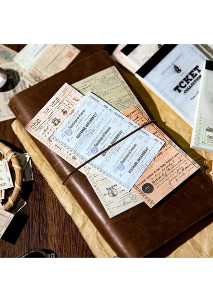 Bir Shanbu 50 Sayfa Koleksiyonu Bilet Vintage Not Defteri Yırtılabilir Kağıt Deco Scrapbooking Dıy Arka Plan Retro Not Defteri Okul Kaynağı (Yurt Dışından) fırsatları