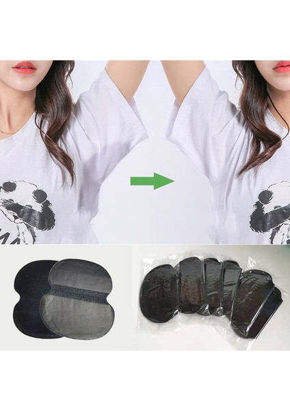 80 Adet (40 Torba) 50-500 Adet Siyah Tek Kullanımlık Koltuk Altı Gömlek Elbise Terlemeyi Önleyici Ter Pedlerinden Koruma Deodorant Koltukaltı Emici Pedler (Yurt Dışından)