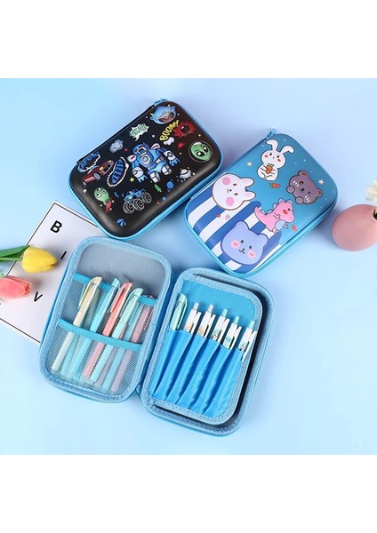 Stil 9 Sevimli Kalem Kutusu Kore Kırtasiye Kalem Kutusu Kalemlik Büyük Kapasiteli Kalem Kutusu 3D Trousse Unicorn Okul Malzemeleri Kalem Kutusu (Yurt Dışından)