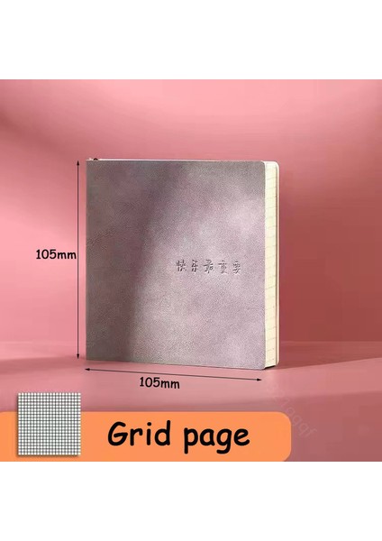 Gri Izgara Kare Defter ve Günlük Mini Not Defteri Günlüğü Gündem Planlayıcısı Okula Dönüş Ofis Malzemeleri Için Çizgili/ızgara/boş Yazma Kağıdı (Yurt Dışından)
