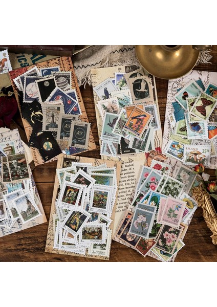 Orman Hikayesi 46 Adet/paket Kırtasiye Çıkartmalar Vintage Damga Sızdırmazlık Etiket Seyahat Çıkartmaları Süslemeleri Scrapbooking Günlüğü Albümleri Bullet Journa (Yurt Dışından)