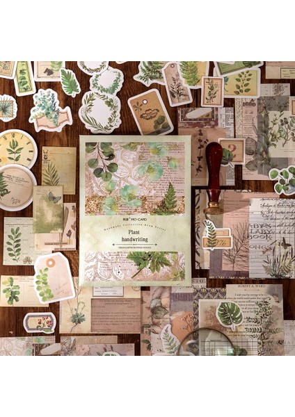 Stil 5 100 Adet Vintage Çiçek Kelebek Mektup Malzeme Etiket Retro Kağıt Deco Scrapbooking Kolaj Arka Plan Dıy Dergisi Günlüğü Zanaat (Yurt Dışından)