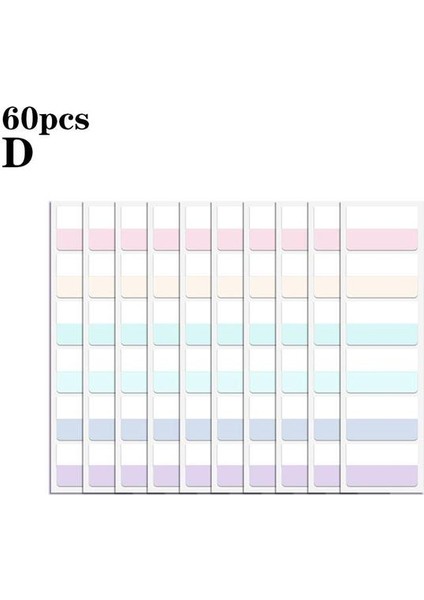 D 60PCS 60/120PCS Posted It Yapışkan Not Defterleri Not Defterleri Yapışkan Kitaplar Işaretleyicileri Sayfa leri Etikel Sekmeler Dosyalar Sınıflandırma Notu L0T4 (Yurt Dışından)