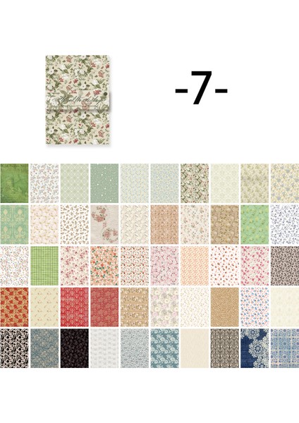 S18613-7 Bay Kağıt 8 Tarzı 100 Adet/kitap Vintage Mesaj Malzemesi Kağıt Yaratıcı Çiçek Karakter El Hesabı Dekoratif Bloknot (Yurt Dışından)