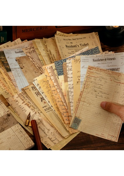 S18613-7 Bay Kağıt 8 Tarzı 100 Adet/kitap Vintage Mesaj Malzemesi Kağıt Yaratıcı Çiçek Karakter El Hesabı Dekoratif Bloknot (Yurt Dışından)