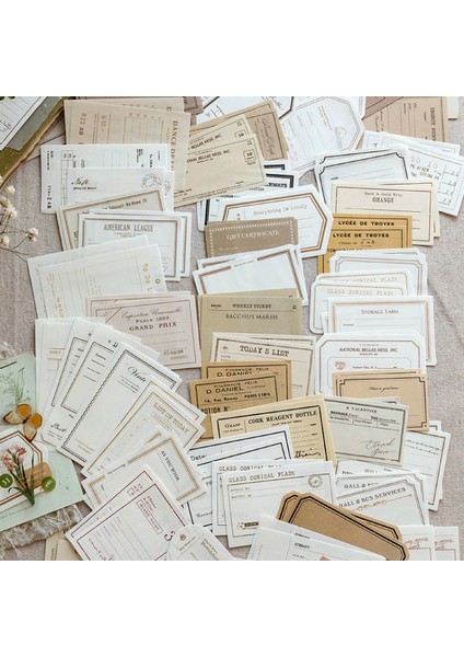 Stil 3 100 Adet Vintage Çerçeve Malzemesi Kağıt Retro Film Bitki El Kitabı Arka Plan Kağıt Kartı Dekoratif Etikel Önemsiz Dergisi Planlayıcısı (Yurt Dışından) fiyatları