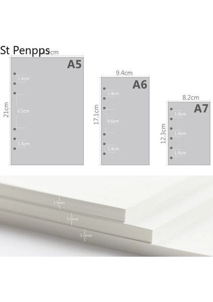 Günlük Plan A5 A5/a6/a7 Gevşek Yaprak Yedek Spiral Ciltleyici Planlayıcı Günlük Ekleme Program Organizatör Planı 45 Sayfa Not Kağıdı 6 Delikli Nokta Izgara (Yurt Dışından) fırsatları