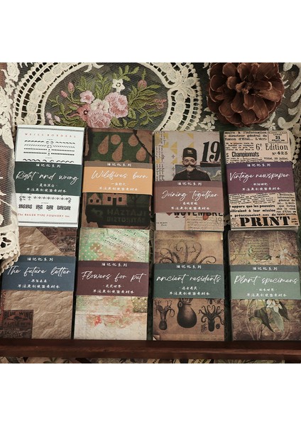 C Journamm 60 Adet/paket Ins Malzemeleri Mini Kitap Dıy Scrapbooking Dekor Önemsiz Dergisi Kolaj Fotoğraf Albümü Kırtasiye Zanaat Not Kağıdı (Yurt Dışından) modelleri