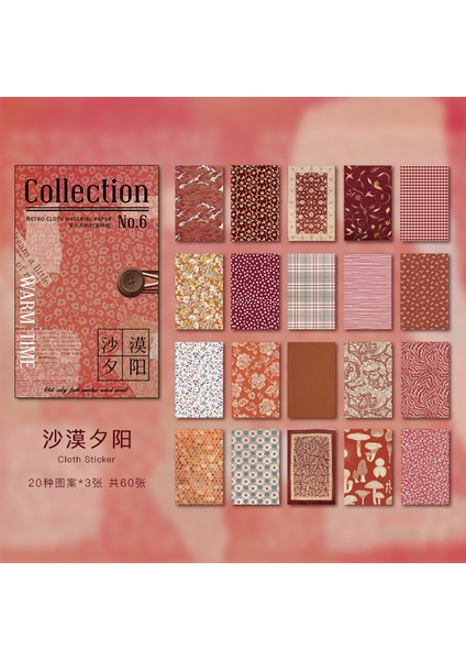 Stil 4 60 Adet Vintage Koleksiyon Defteri Kağıdı Çiçek Dekoratif Kağıt Retro Günlük Kaydı Kağıt Levha Kraft El Işi Kağıdı Scrapbooking Günlüğü Projesi Için (Yurt Dışından)