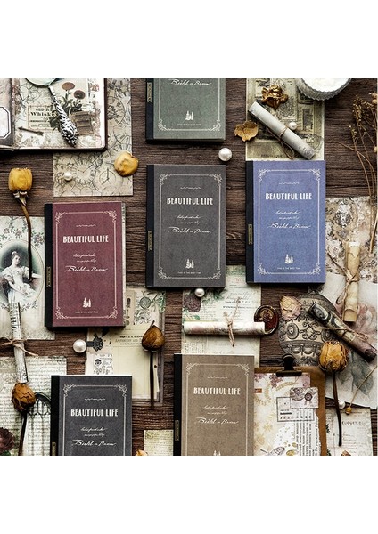 Stil 3 100 Adet Retro Floarl Vintage Mektup Arka Plan Malzemesi Kağıt Dekor Scrapbooking Dergiler Kolaj Bloknot Kırtasiye Tedarik (Yurt Dışından)