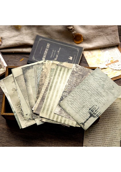 Stil 3 100 Adet Retro Floarl Vintage Mektup Arka Plan Malzemesi Kağıt Dekor Scrapbooking Dergiler Kolaj Bloknot Kırtasiye Tedarik (Yurt Dışından)