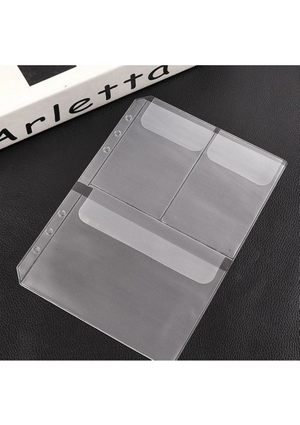 A5 Üç Kuşak A6 A5 B5 Pvc Şeffaf Çanta El Kitabı Saklama Belge Çantası Bilgi Çantası Not Defteri Kartvizit Kitap Gevşek Yaprak Çanta (Yurt Dışından)