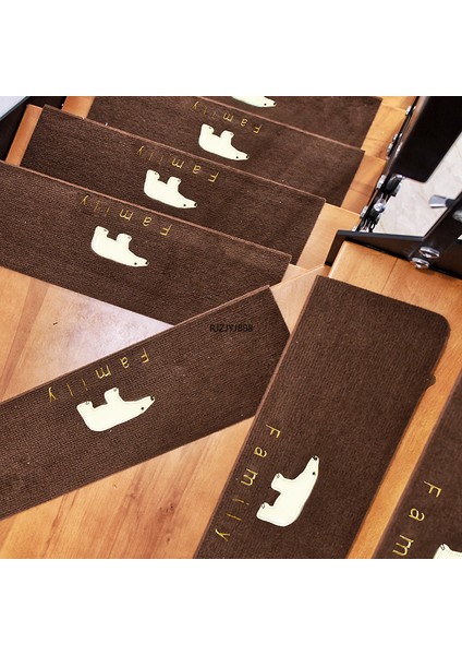 Stil 4 1PCS(70X22X4.5CM) 1/5/10/14PCS Aydınlık Yumuşak Merdiven Basamağı Pedleri Çeşitli Desen Kendinden Yapışkanlı Kaymaz Emici Merdiven Halı Pedi Koruma Pedi (Yurt Dışından) indirimleri