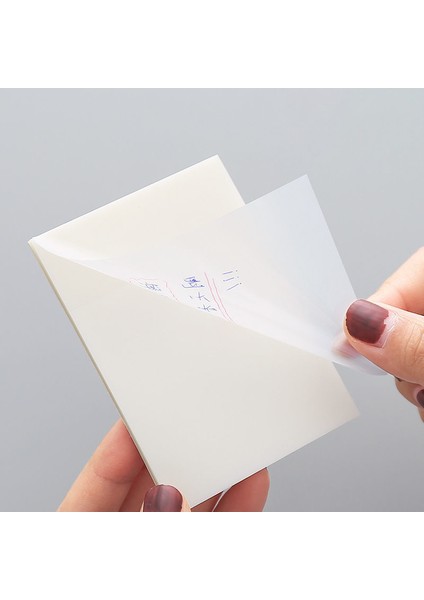 5x7.6 cm Mavi Su Geçirmez Pet Şeffaf Yapışkan Notlar Bloknot 50 Sayfa Çıkartmalar Günlük Yapılacaklar Listesi Not Kağıdı Öğrenci Ofis Kırtasiye Için (Yurt Dışından) modelleri