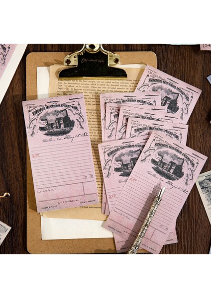 E Yoofun 50 Yaprak Retro Koleksiyonu Bloknot Vintage Tarzı Notlar Mesaj Pad Malzeme Kağıt Okul Ofis Malzemeleri Kırtasiye (Yurt Dışından)