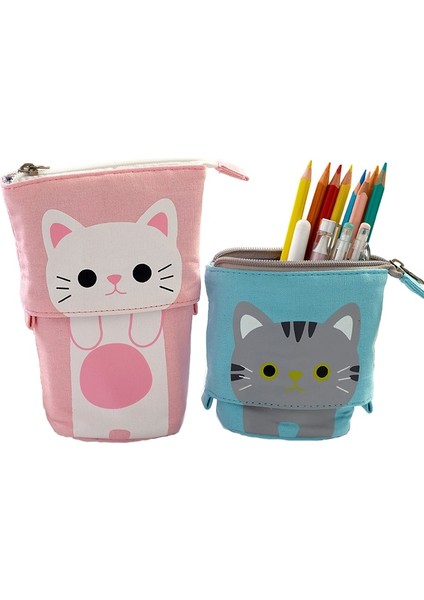 2-Siyah Kedi Kawaii Kedi Ayı Koyun Kalem Çantası Kalem Kutusu Esnek Büyük Kapasiteli Kumaş Kaliteli Kalem Kutusu Çocuklar Hediye Okul Malzemeleri Kırtasiye (Yurt Dışından) fiyatları