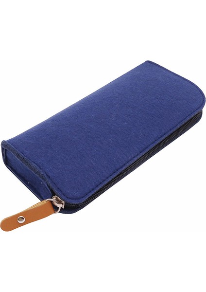 Indigo Keçe Kalem Kutusu Dolma Kalem Apple Kalem Kutusu Tükenmez Kalem Sevimli Kalem Kutuları Jel Kalem Okul Kalem Kutusu Kawaii Kalem Kutusu (Yurt Dışından)