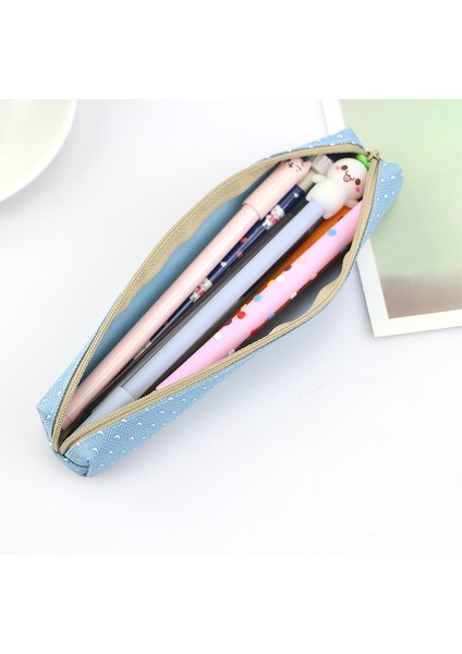 A2 Uzun Tuval Kalem Çantası Sevimli Okul Kalem Kutusu Öğrenci Için Küçük Kalem Kutusu Kalem Çantası Kawaii Okul Malzemeleri Şeker Renk Saklama Çantası (Yurt Dışından) fiyatları