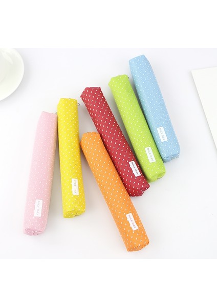 A2 Uzun Tuval Kalem Çantası Sevimli Okul Kalem Kutusu Öğrenci Için Küçük Kalem Kutusu Kalem Çantası Kawaii Okul Malzemeleri Şeker Renk Saklama Çantası (Yurt Dışından) modelleri