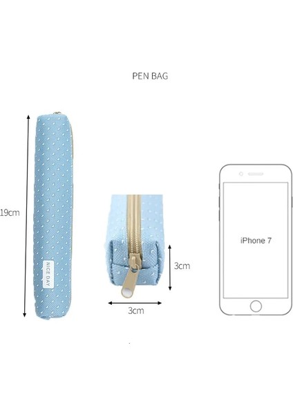 A2 Uzun Tuval Kalem Çantası Sevimli Okul Kalem Kutusu Öğrenci Için Küçük Kalem Kutusu Kalem Çantası Kawaii Okul Malzemeleri Şeker Renk Saklama Çantası (Yurt Dışından) indirimleri